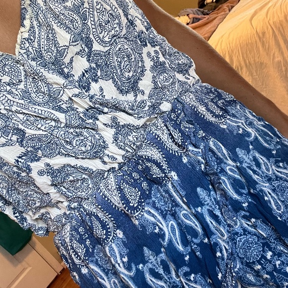 Blue Paisley Romper - Picture 8 of 10